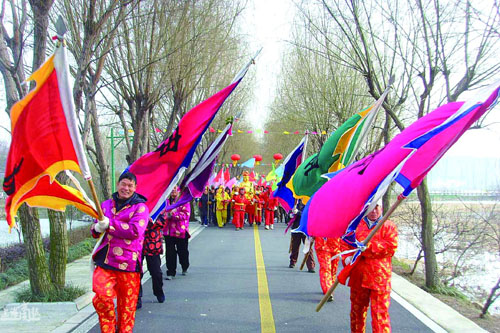 三山岛迎财神